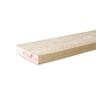 Vuren B ruw hartvrij 44x225mm FSC