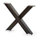 Kruisvoet zwart staal 100x100mm 71cm set product photo